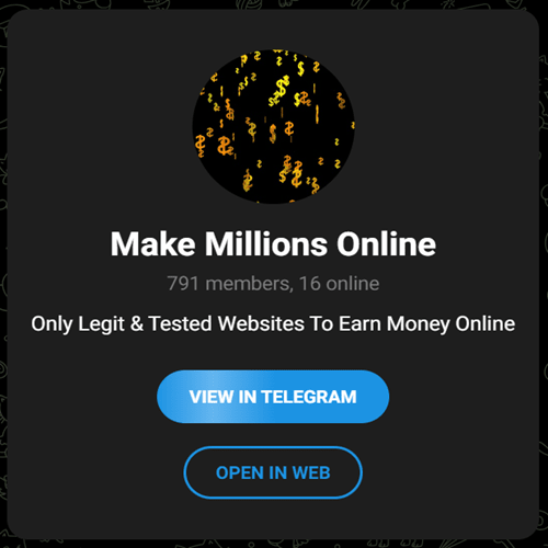 Telegram Group - Earn Money Online Group